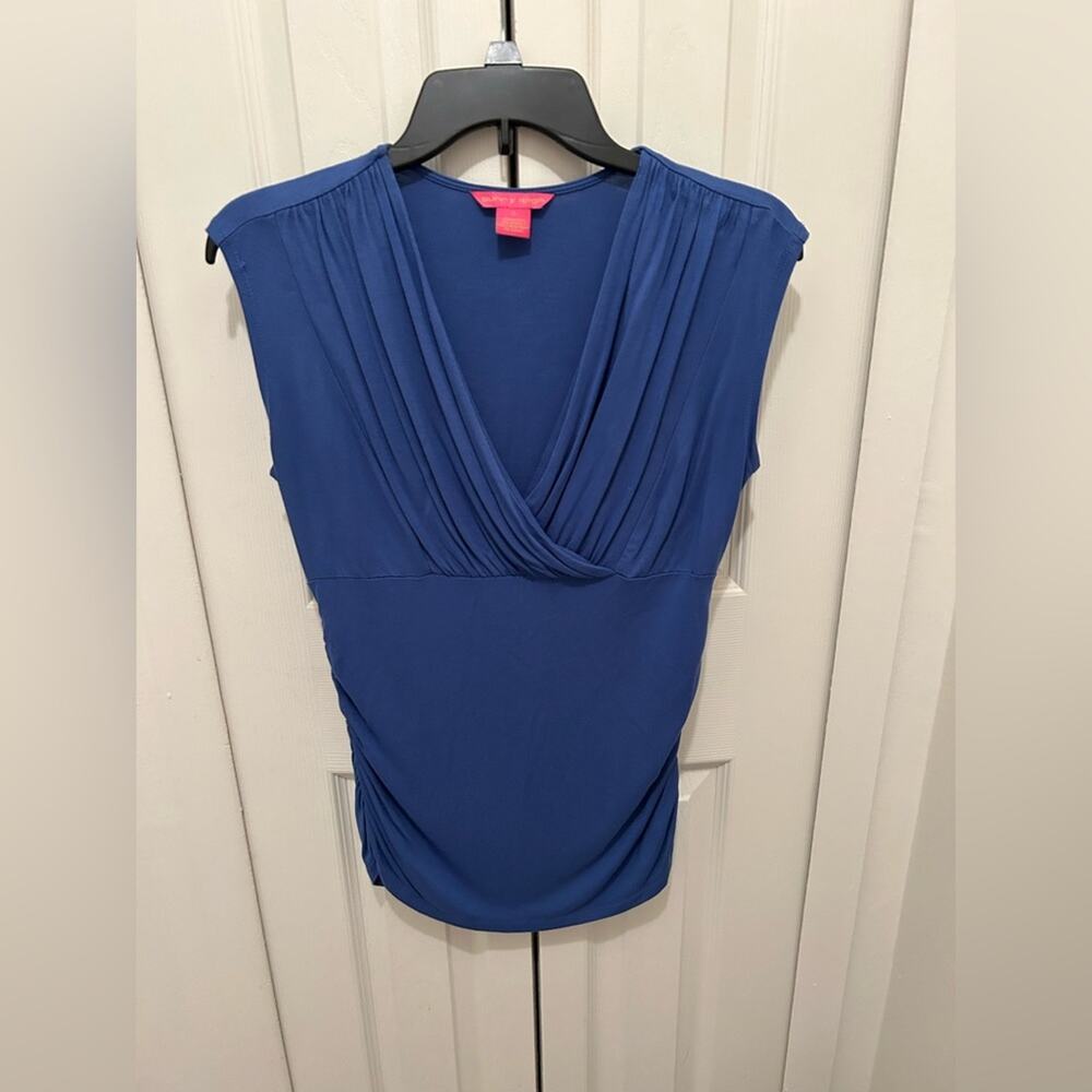SUNNY LEIGH BLOUSE size small blue/ Great condition!!
